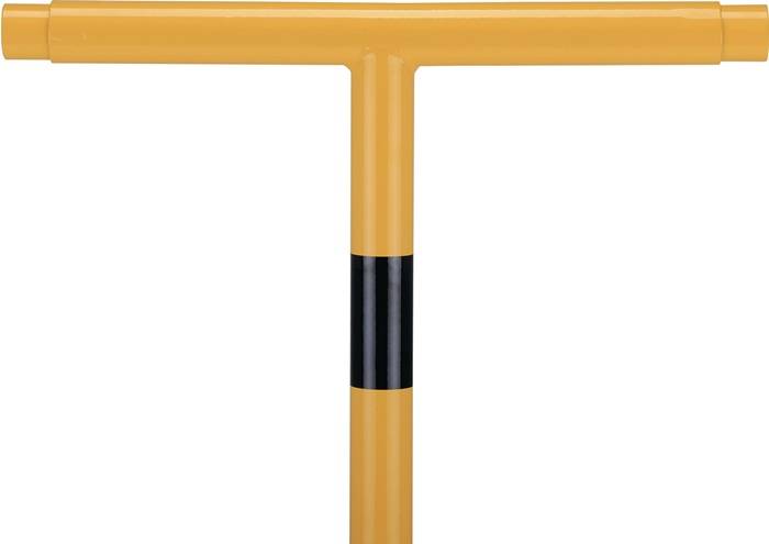 Schutzgeländer HxB1500mm gelb Rohrholm STA DANCOP