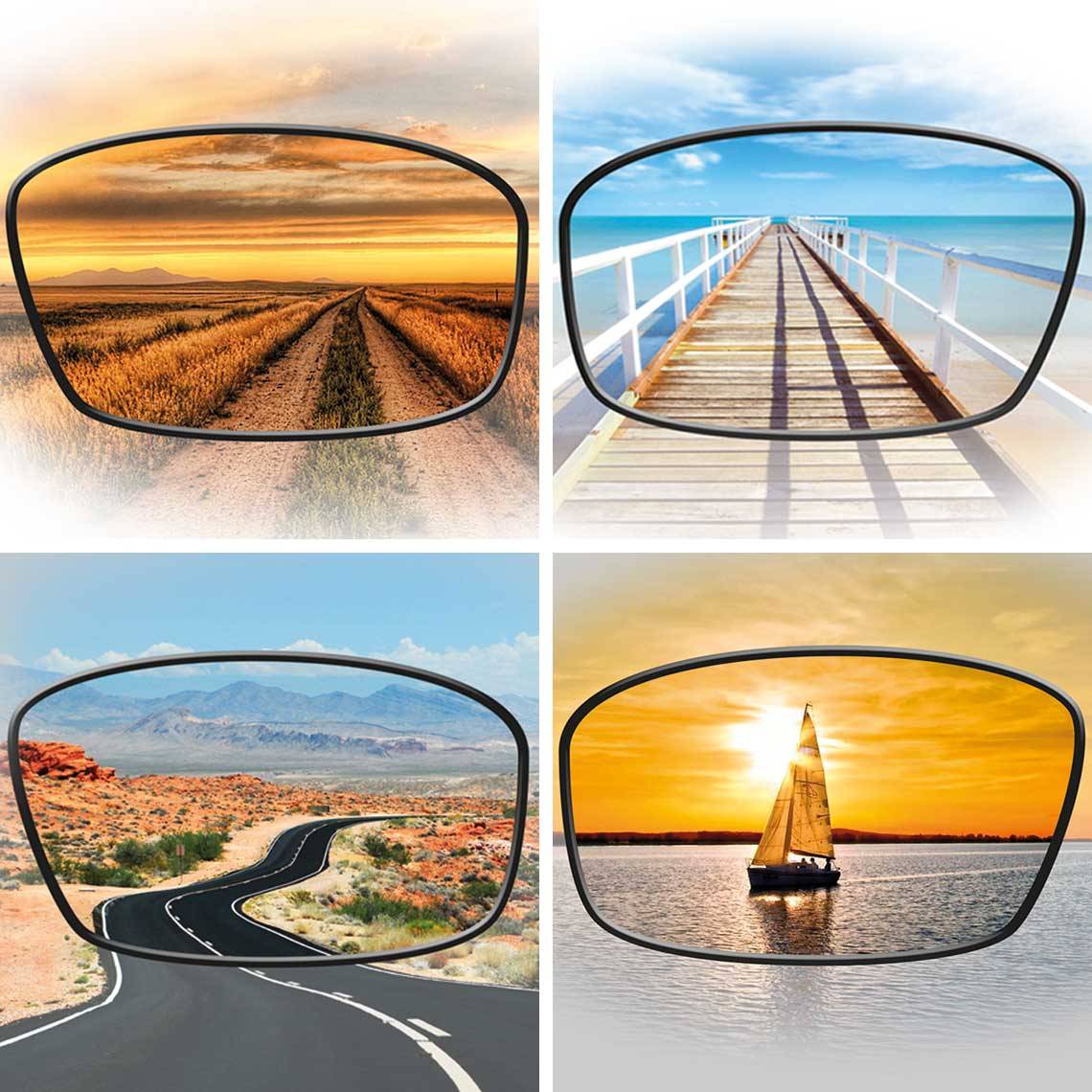 HD Polar View - polarisierte Sonnenbrille - Damen & Herren - Sportbrille - Brillen Set braun - Fahrerbrille mit UV400 Schutz - Unisex