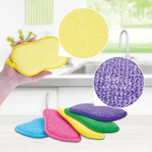 Livington DuoSponge Set - 5 Stück - 2-fach Schwamm für kratzfreie Reinigung - reinigt & poliert - Reinigungsschwamm - Schwammtücher - Nass & Trocke Livington DuoSponge Set - 5 Stück - 2-fach Schwamm für kratzfreie Reinigung - reinigt & poliert - Reinigungsschwamm - Schwammtücher - Nass & Trocke