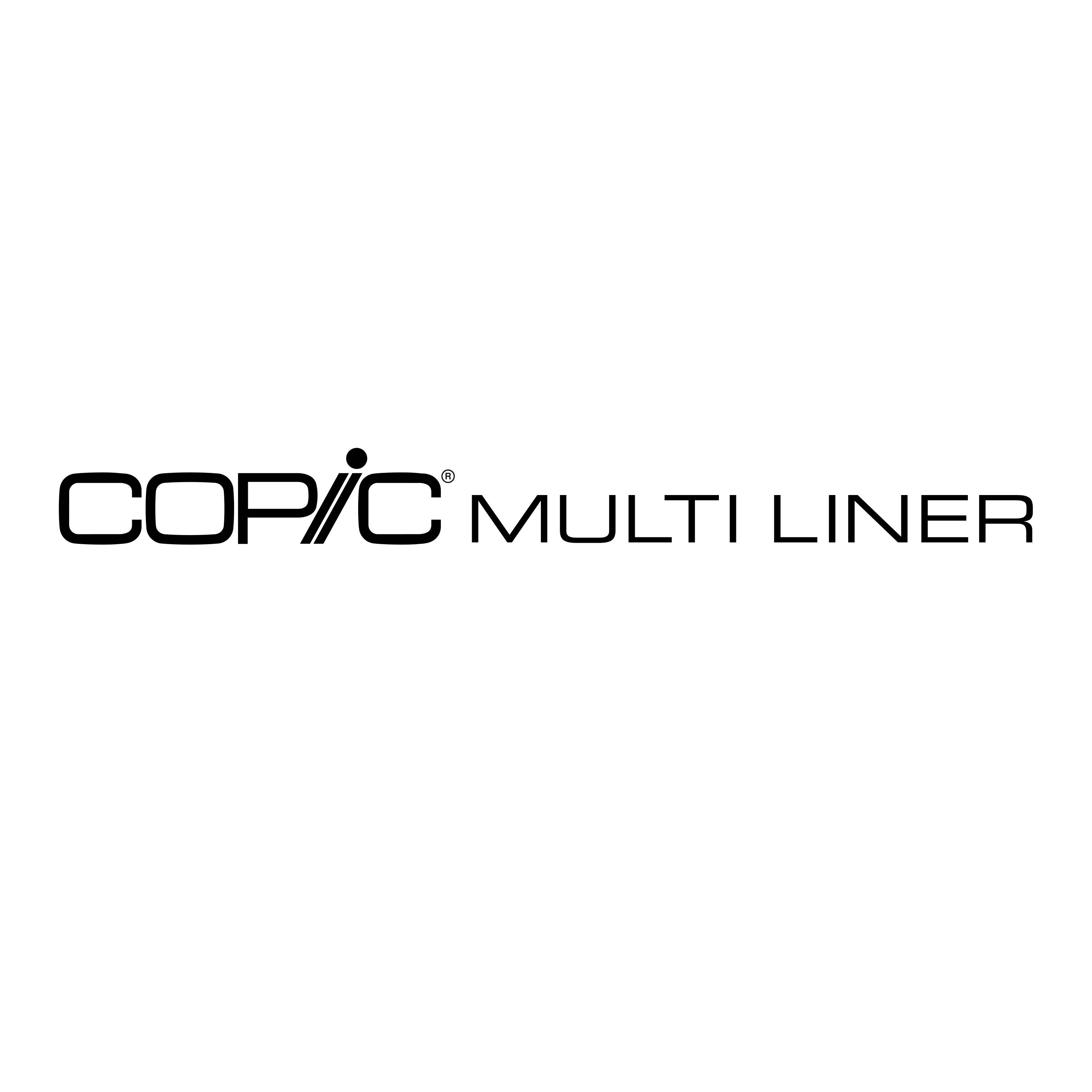 Copic Multiliner Set schwarz, 8 Stk.