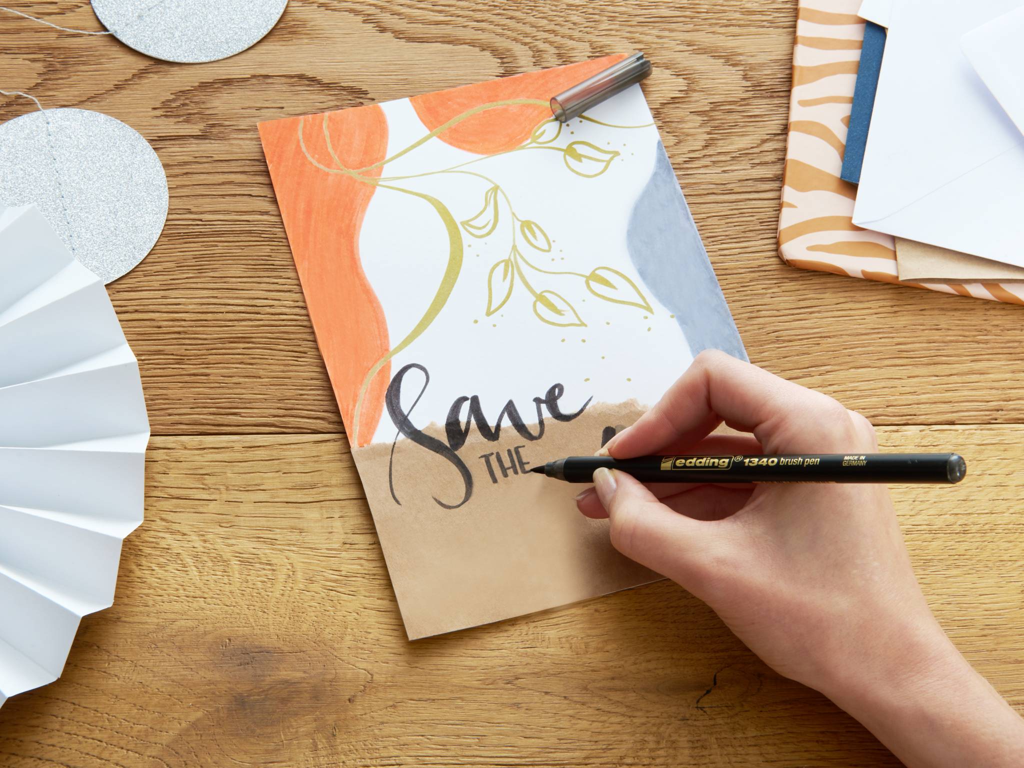 edding 1340 metallic Pinselstift gold