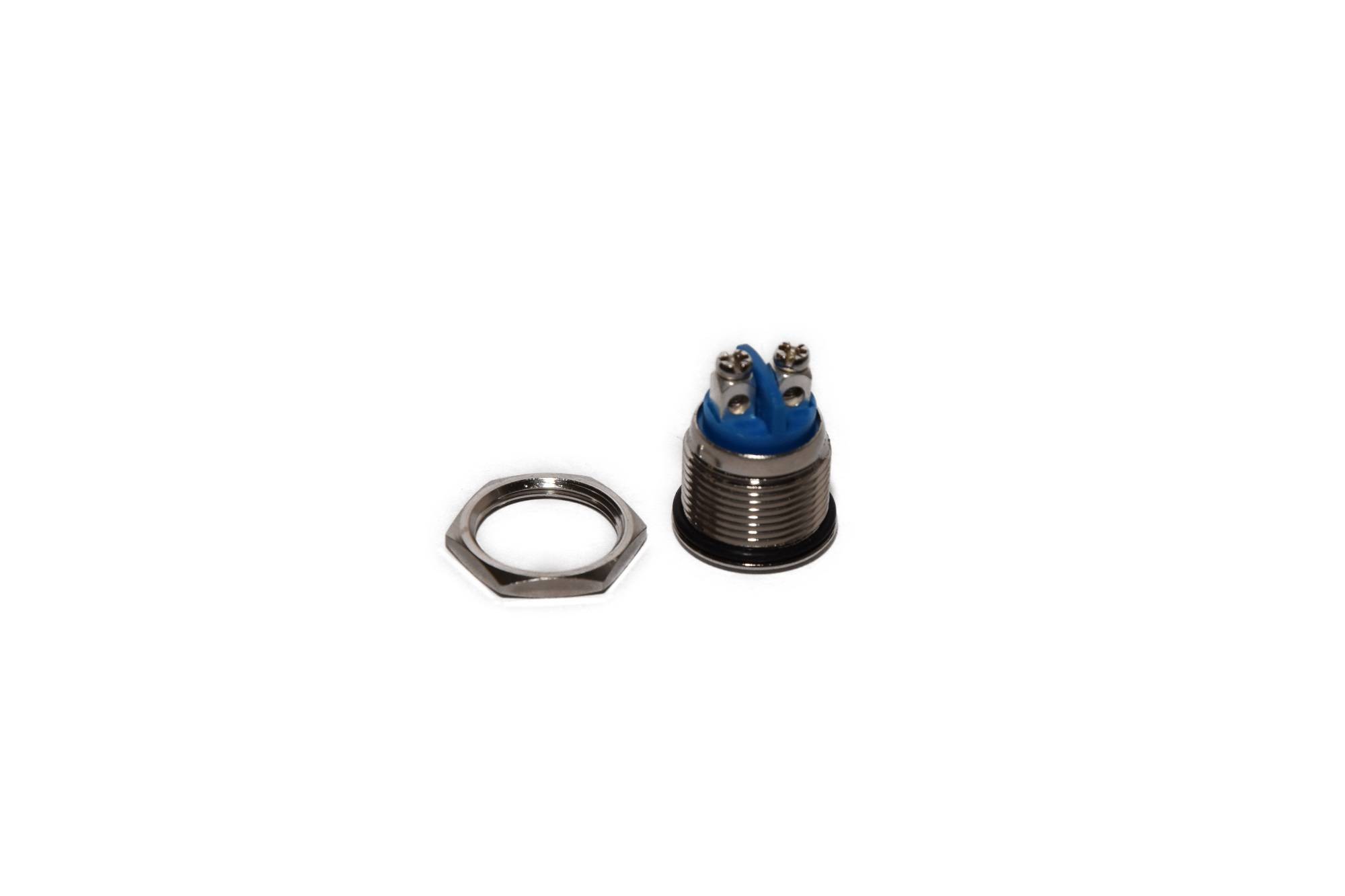 Pushbutton Pushbutton installation waterproof screw contacts stainless steel chrome Ø16mm V2A