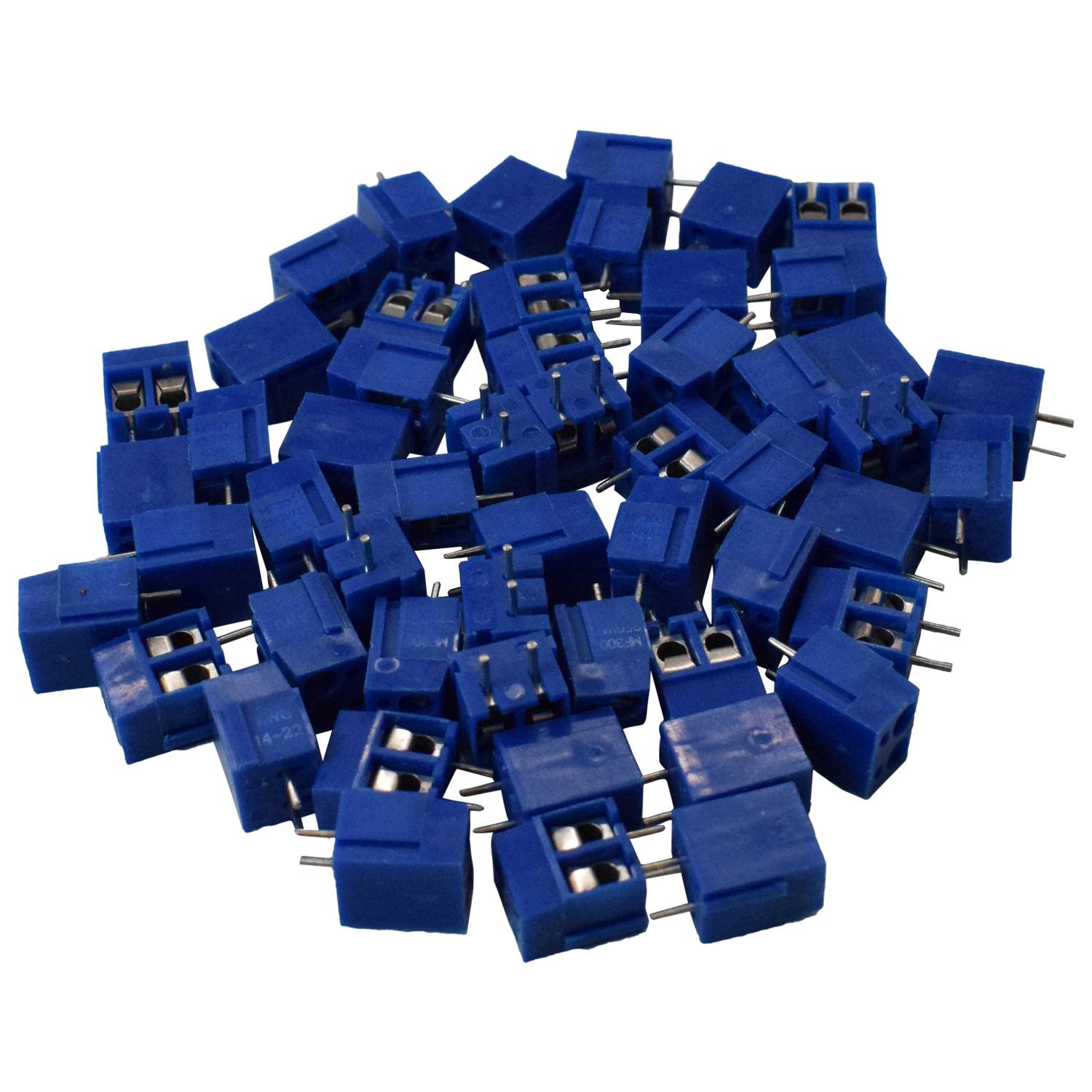 50x Printklemme RM5,0 / 2 Pin /