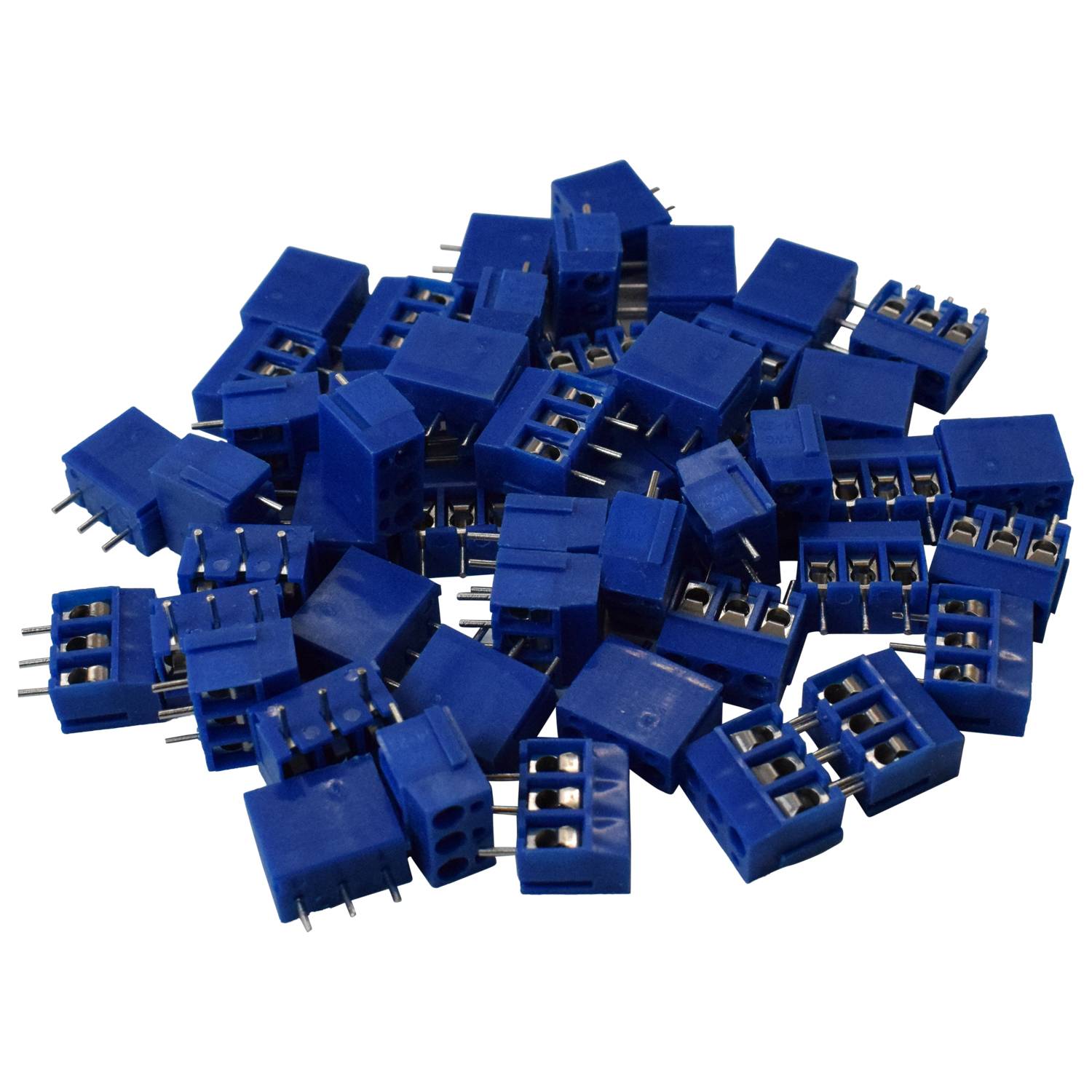 50x Printklemme RM5,0 / 3 Pin /