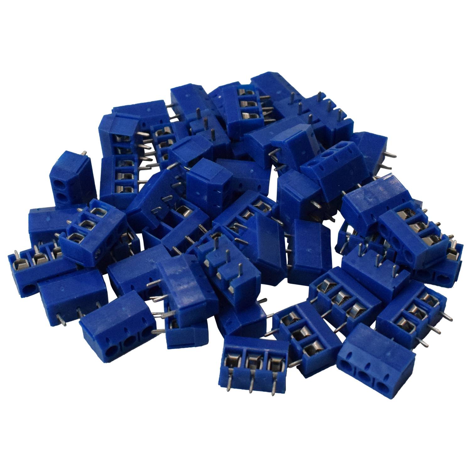 50x Printklemme RM5,0 / 3 Pin