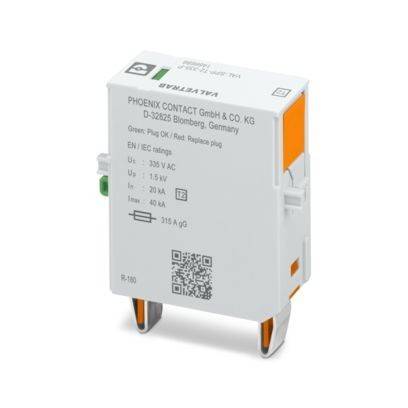 PHOENIX CONTACT GmbH & CO. KG D-32825 Blomberg, Deutschland Überspannungsschutzgerät mit Spezifikationen: 335 V AC, 1,5 kV, 20 kA.