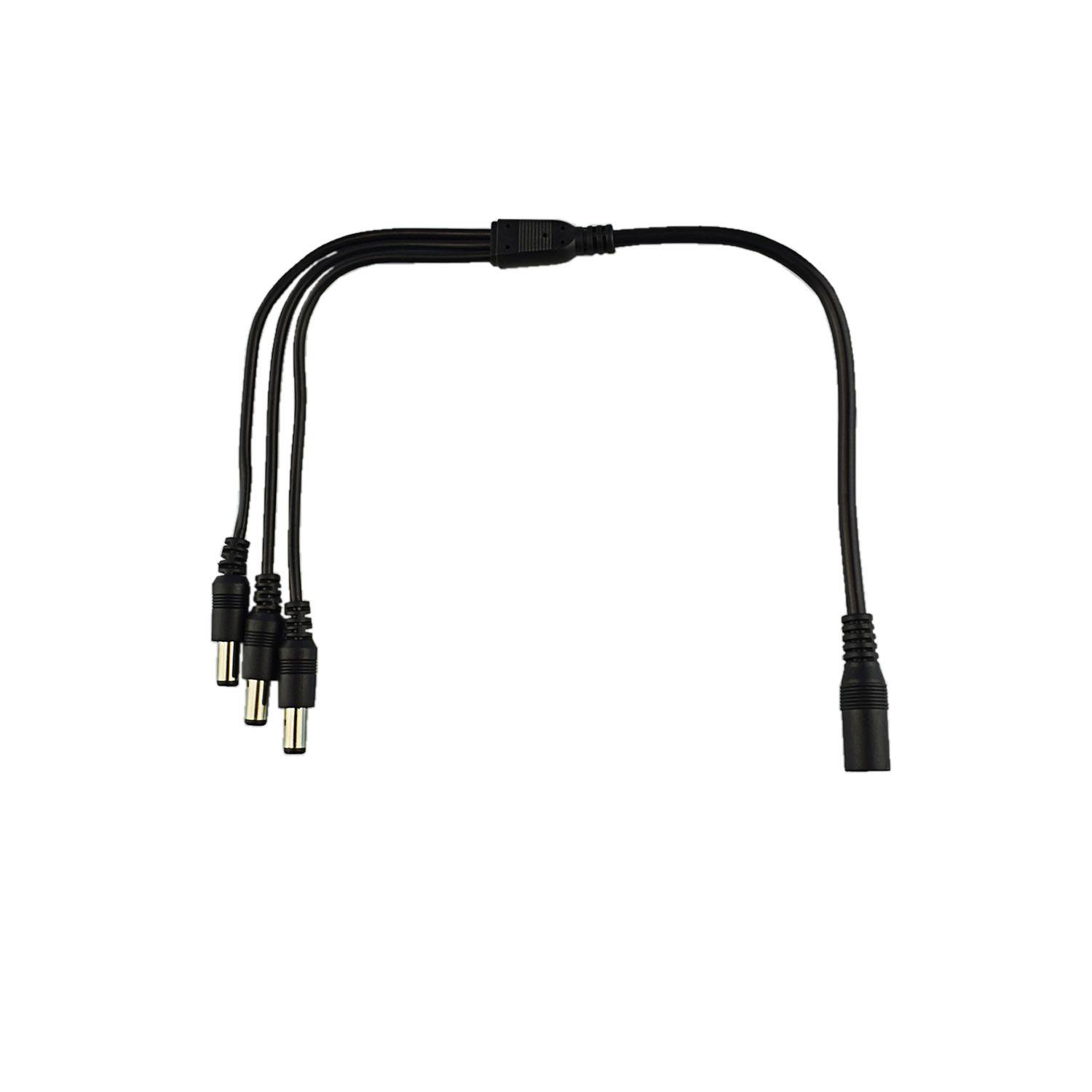 DC Hohlstecker Verteilerkabel 1x 5,5x2,1 Buchse auf 3x 5,5x2,1 Stecker Netzteil