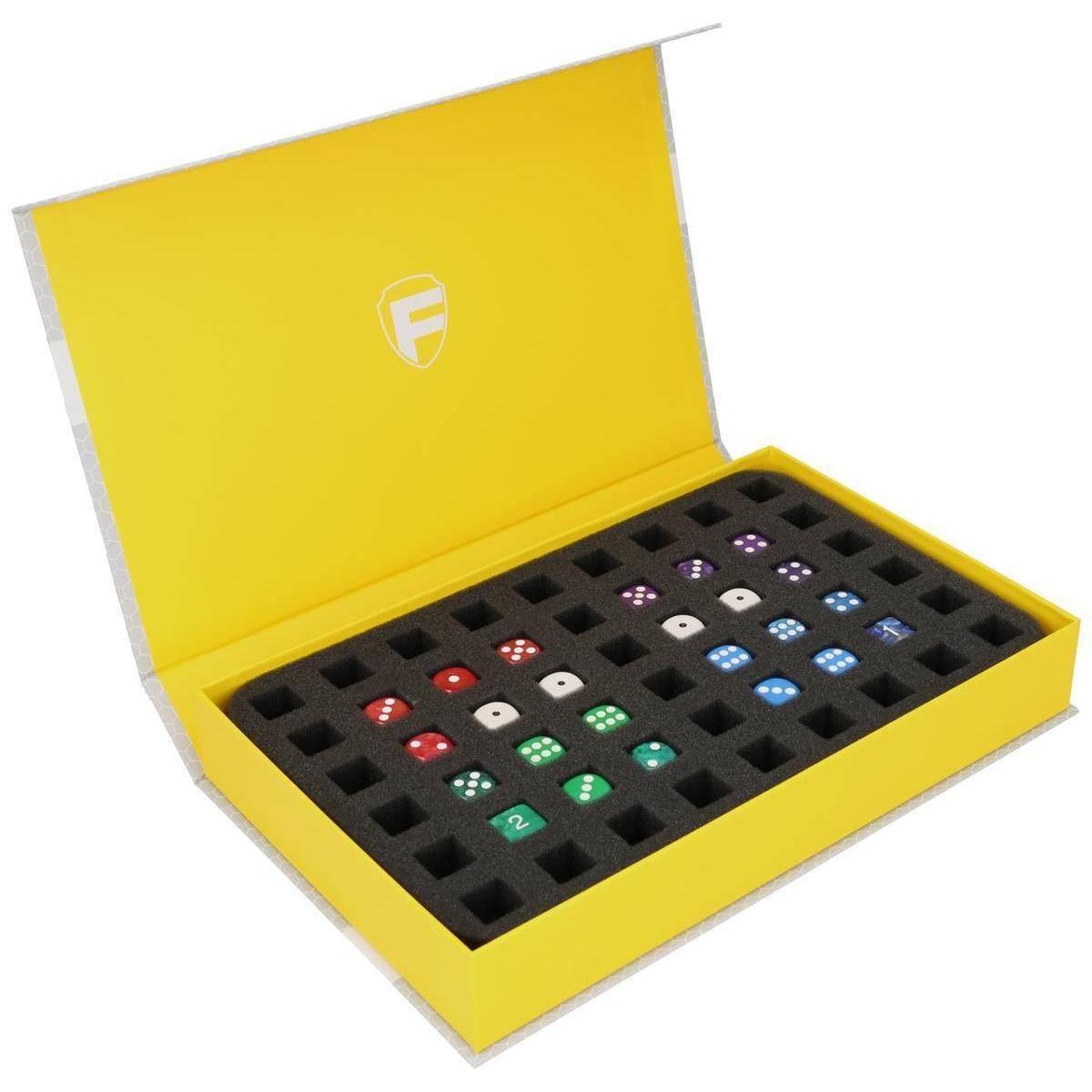 HSMB040P48 - Feldherr Magnetbox gelb für bis zu 54 Würfel