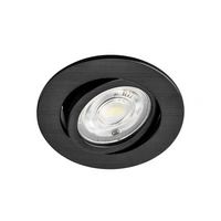 LED Einbauspot Einbaustrahler 5W rund IP40 schwenkbar Ø7,0 cm Schwarz Kaltweiß LED Einbauspot Einbaustrahler 5W rund IP40 schwenkbar Ø7,0 cm Schwarz Kaltweiß