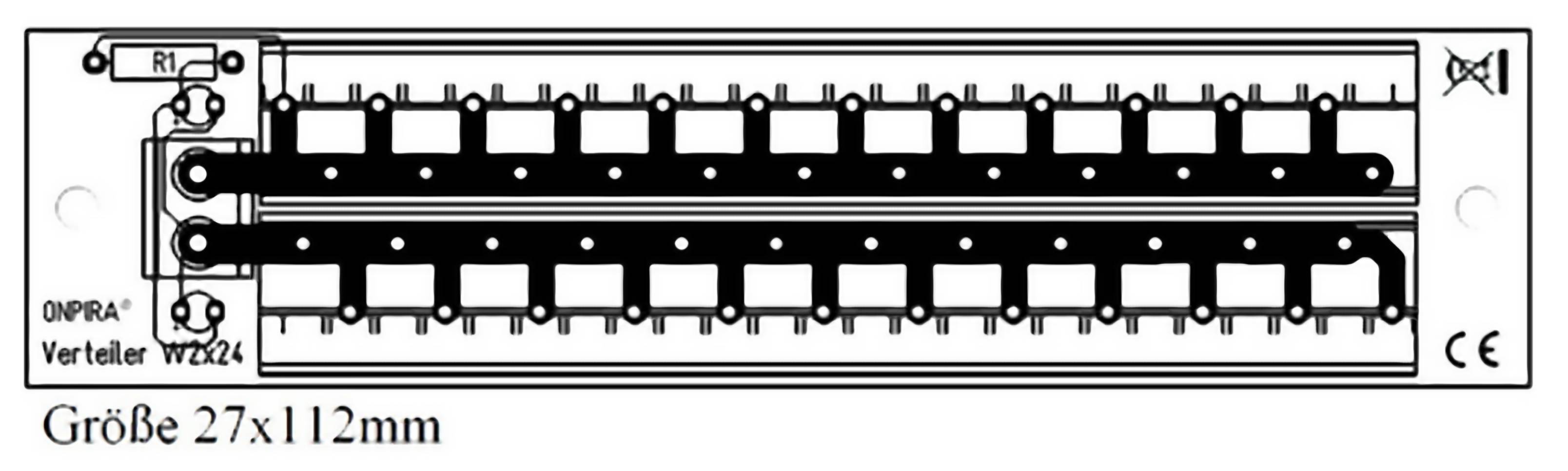 W2x24 Stromverteiler Verteiler Platine 8A belastbar Modellbau Gleich- und Wechselstrom