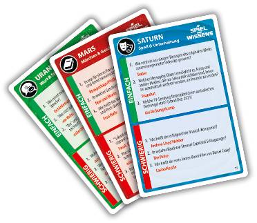 Spiel des Wissens Rund um die Welt, Kartenspiel