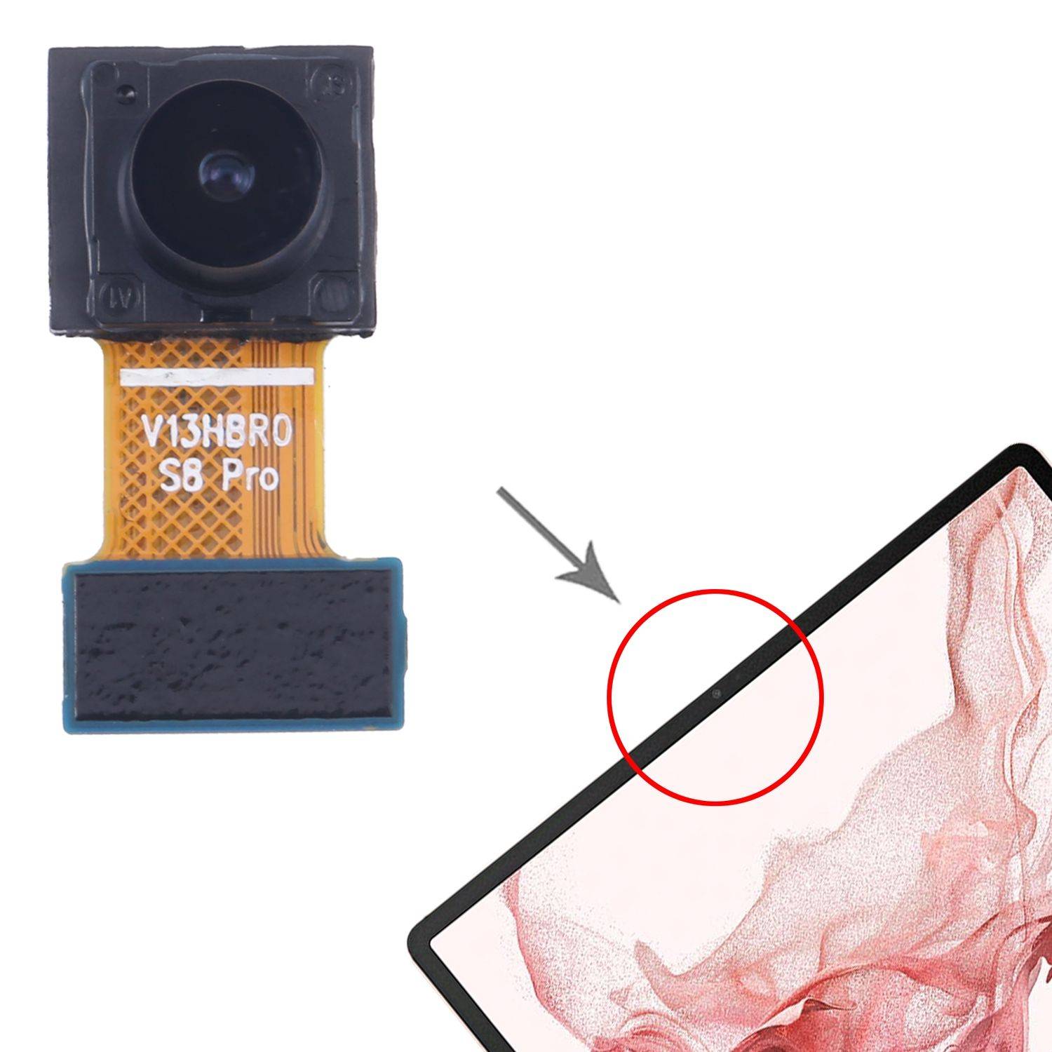 Für Samsung Galaxy Tab S8 Plus SM-X800 Frontkamera Camera Modul Ersatzteil