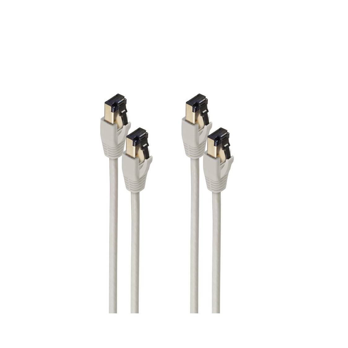 Patchkabel cat 8.1 F/FTP PIMF LSZH grau 1,0m--VE2