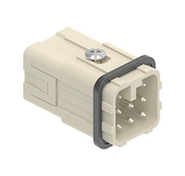 ILME Stifteinsatz Gr.21.21 7P+PE CDYM 07 AXYR push-in Anschluss 10A 250V Industriematerial