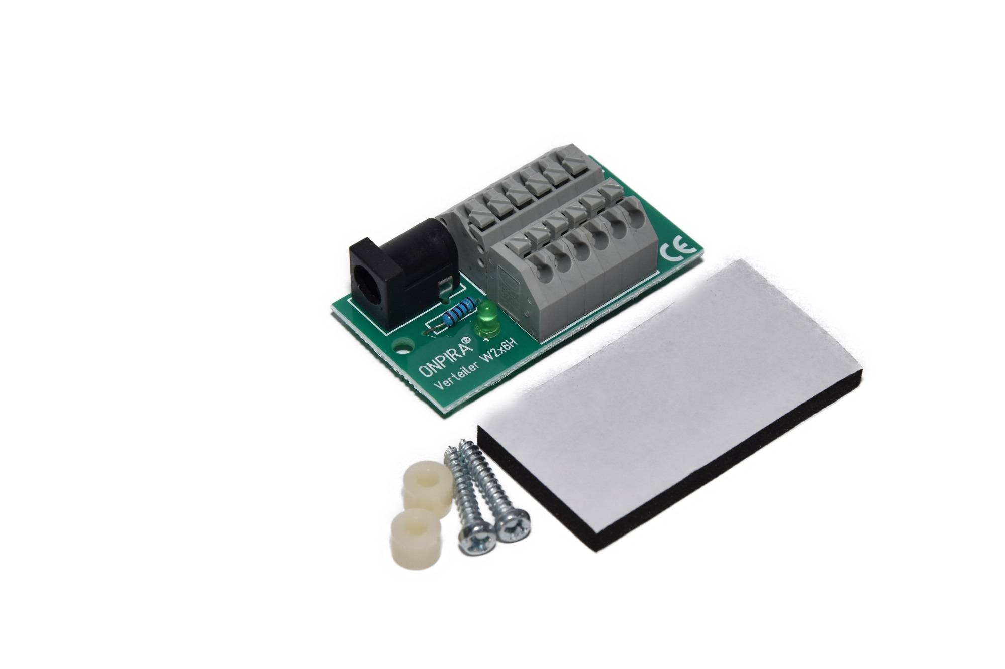 W2x6H Stromverteiler mit 5,5x2,1mm Hohlstecker 8A belastbar AC/DC Modellbau