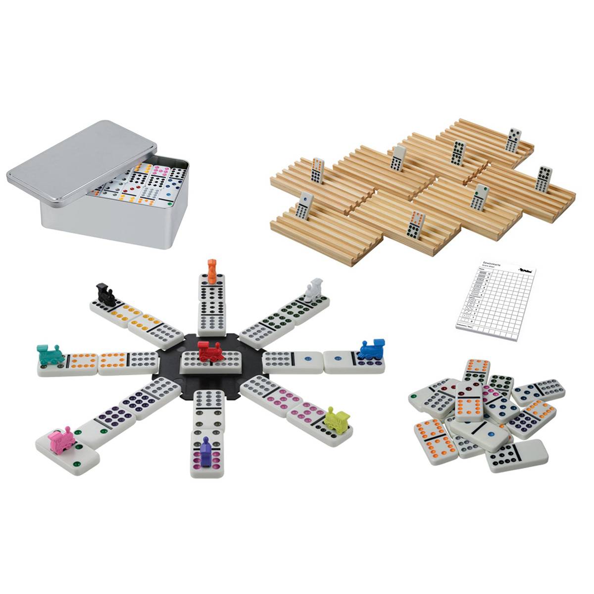 Philos Mexican Train Domino Doppel 12 - Legespiel