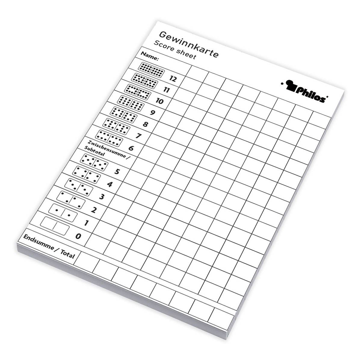 Philos Mexican Train Domino Doppel 12 - Legespiel