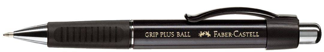 Faber-Castell 140733 Kugelschreiber GRIP PLUS BALL 0,5 mm metallic-schwarz