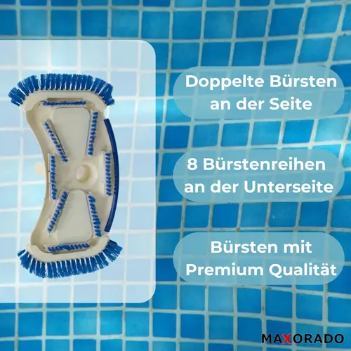 Premium Poolsauger Düse weiß Bodendüse Bodensauger Pooldüse Staubsaugerzubehör I Reinigung Zubehör Pools Schwimmbecken Premium Poolsauger Düse weiß Bodendüse Bodensauger Pooldüse Staubsaugerzubehör I Reinigung Zubehör Pools Schwimmbecken