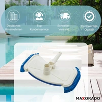 Premium Poolsauger Düse weiß Bodendüse Bodensauger Pooldüse Staubsaugerzubehör I Reinigung Zubehör Pools Schwimmbecken Premium Poolsauger Düse weiß Bodendüse Bodensauger Pooldüse Staubsaugerzubehör I Reinigung Zubehör Pools Schwimmbecken