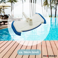 Premium Poolsauger Düse weiß Bodendüse Bodensauger Pooldüse Staubsaugerzubehör I Reinigung Zubehör Pools Schwimmbecken Premium Poolsauger Düse weiß Bodendüse Bodensauger Pooldüse Staubsaugerzubehör I Reinigung Zubehör Pools Schwimmbecken