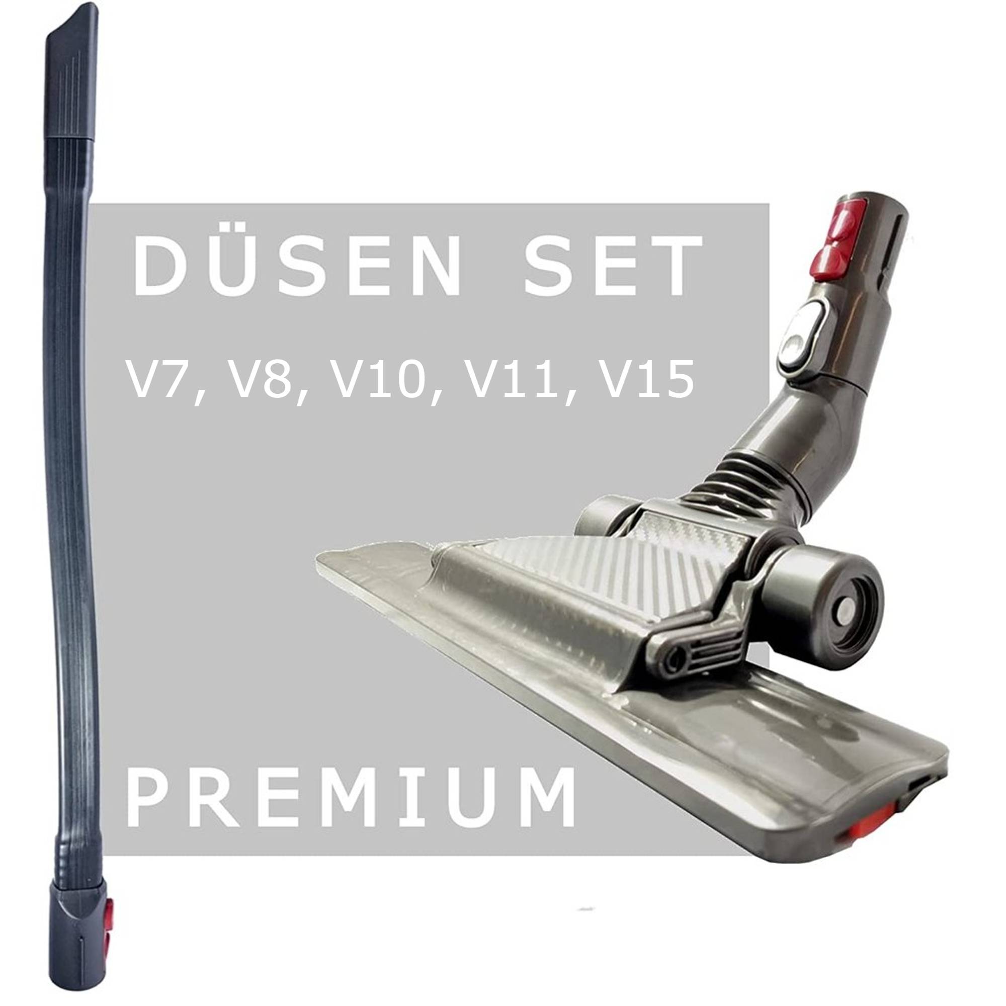 Flach Düse Set Bodendüse lange Saugdüse Staubsaugerzubehör Staubsaugerersatzteil für Dyson V7 V8 V10 V11 V15 Staubsauger