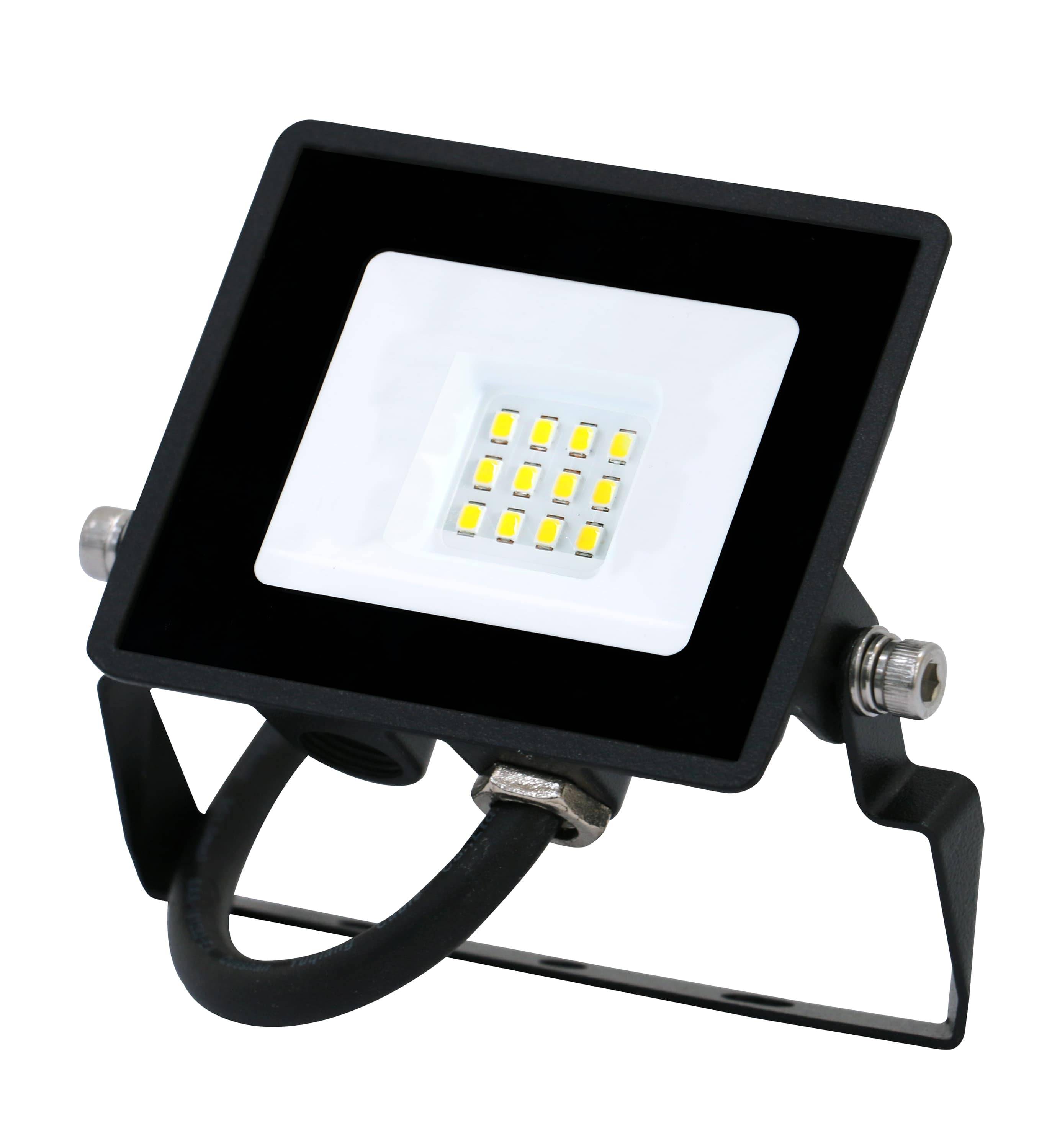 BLULAXA LED-Fluter, EEK: F, 10W, 800lm, 4000K, schwarz