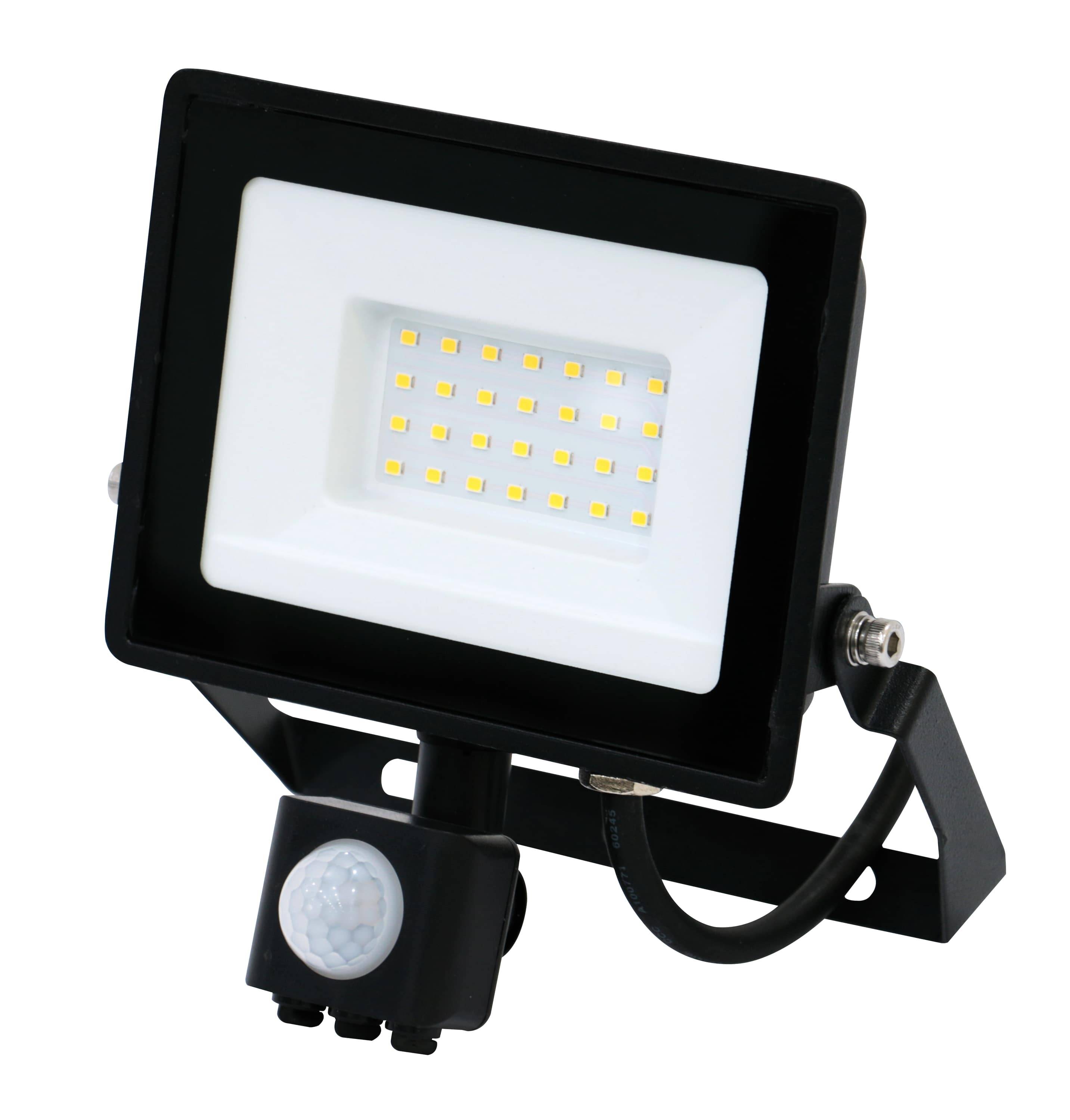 BLULAXA LED-Fluter mit Bewegungsmelder, EEK: F, 30W, 2500lm, 4000K, schwarz