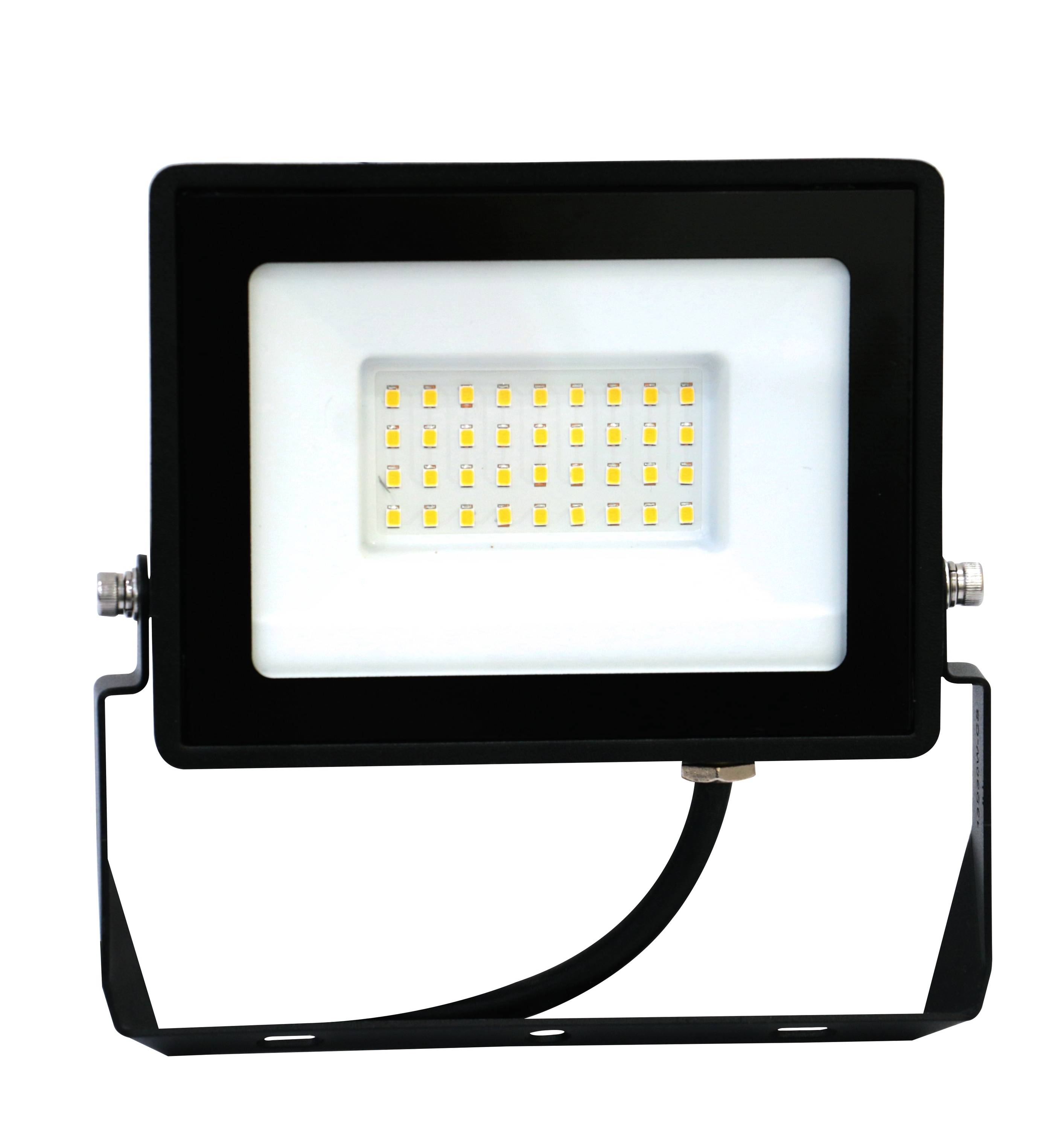 BLULAXA LED-Fluter, EEK: F, 30W, 2500lm, 4000K, schwarz
