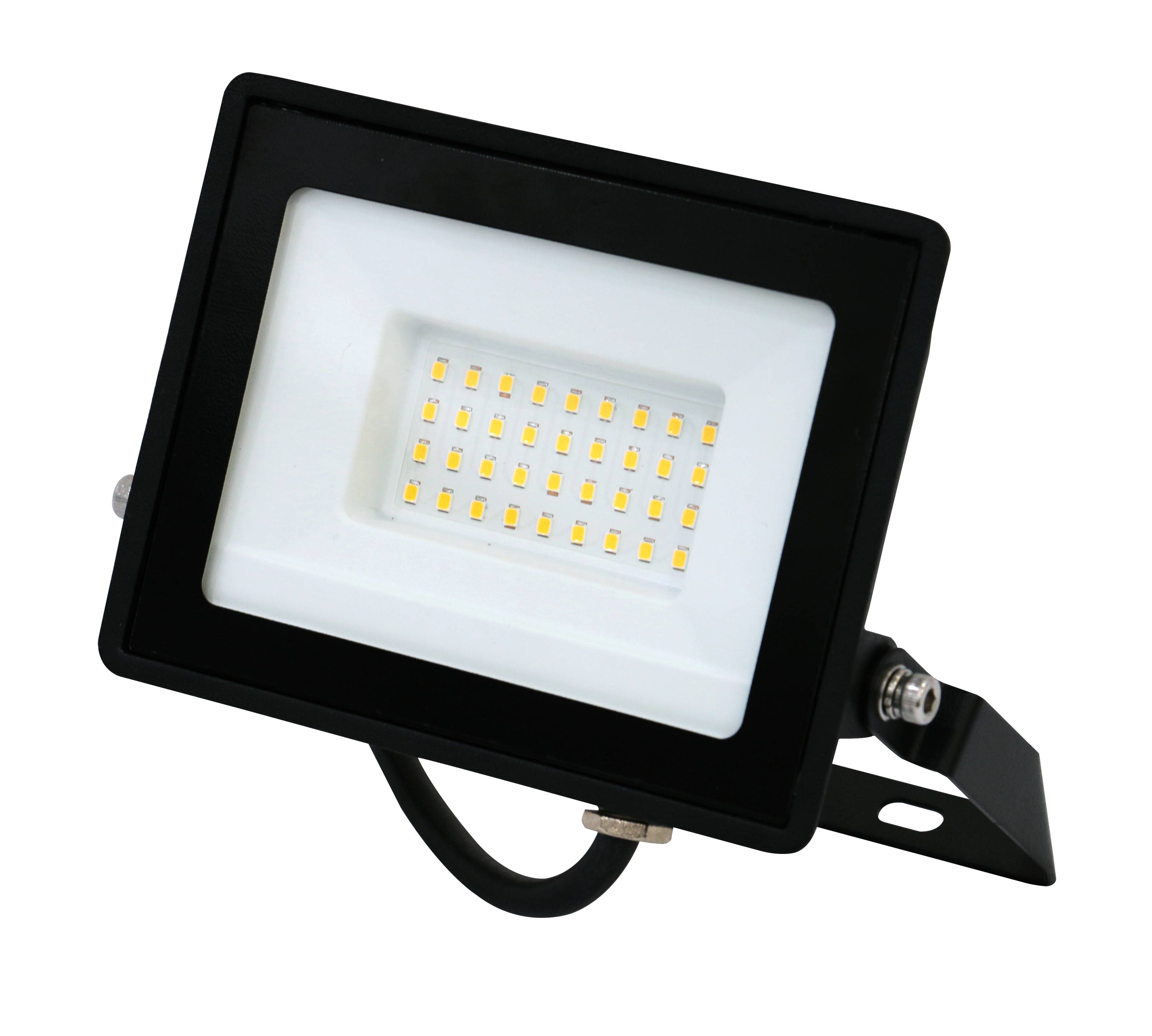 BLULAXA LED-Fluter, EEK: F, 30W, 2500lm, 4000K, schwarz