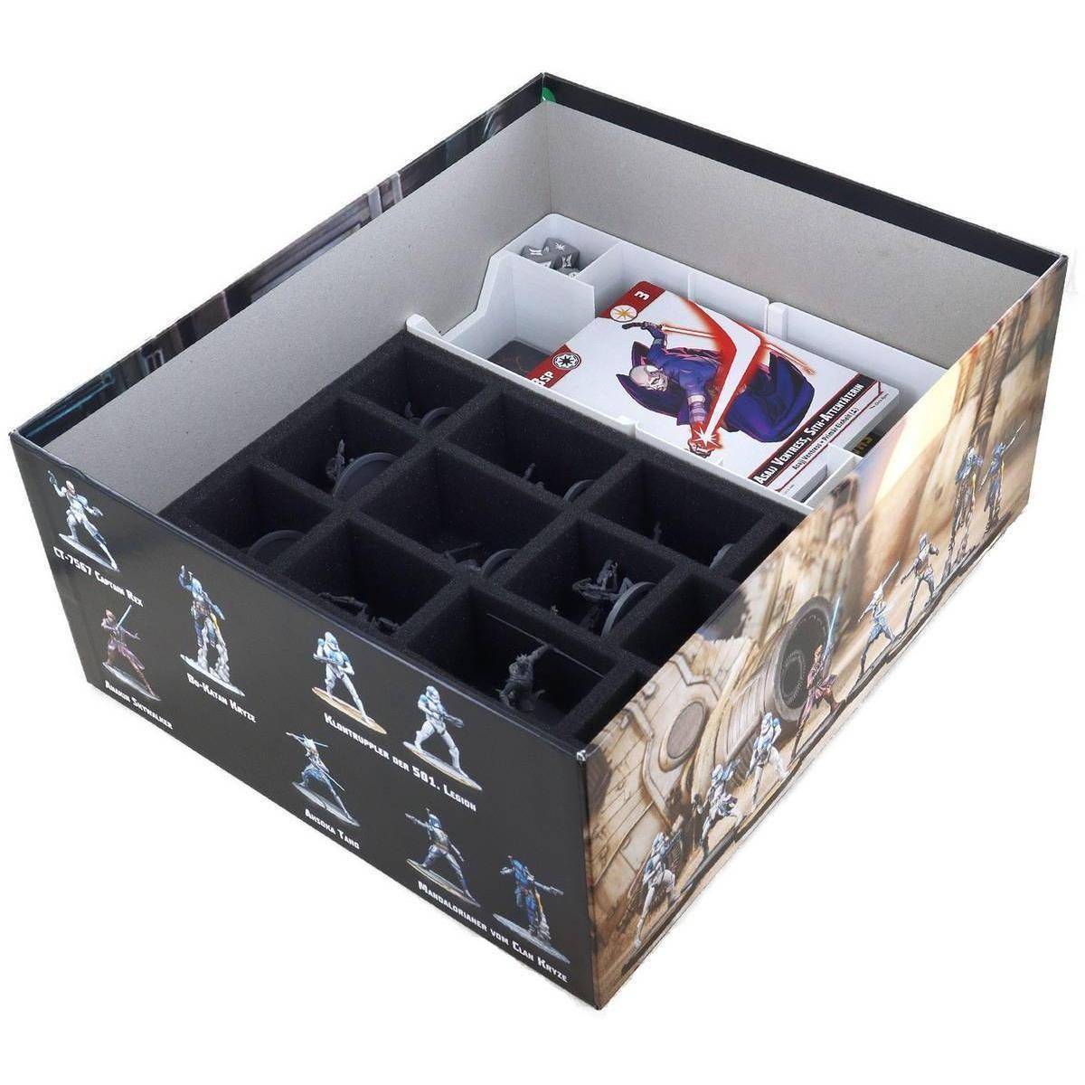 DQ02SET - Feldherr Schaumstoff Set Organizer Insert für Star Wars: Shatterpoint - Grundsp