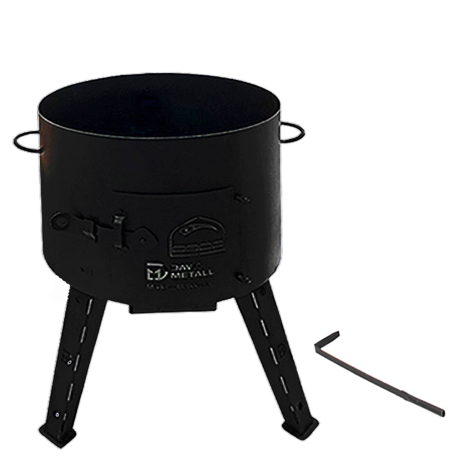 Utschak mit Kazan 16 L aus Gusseise Gasbrenner Feuerofen Set