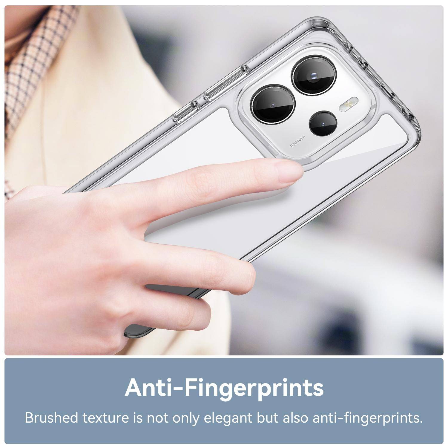 Für Xiaomi Redmi Note 14 4G Colorful TPU Acryl Hybrid Schutz Hülle Transparent