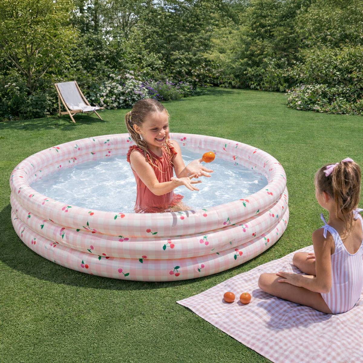 INTEX 58432NP Planschbecken Kinderpool Cherry Breeze 147x33cm ab 2 Jahre
