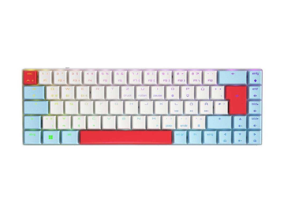 CHERRY TAS MX-LP 2.1 Compact Wireless DE-Layout weiß Multimedia-Technik Gaming Tastatur wireless