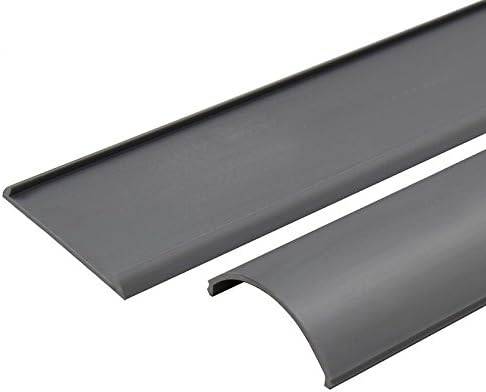 1m Fußboden Kunststoff Kabelkanal selbstklebend Kabelleiste Kabelbrücke Kabel Groß Weiß