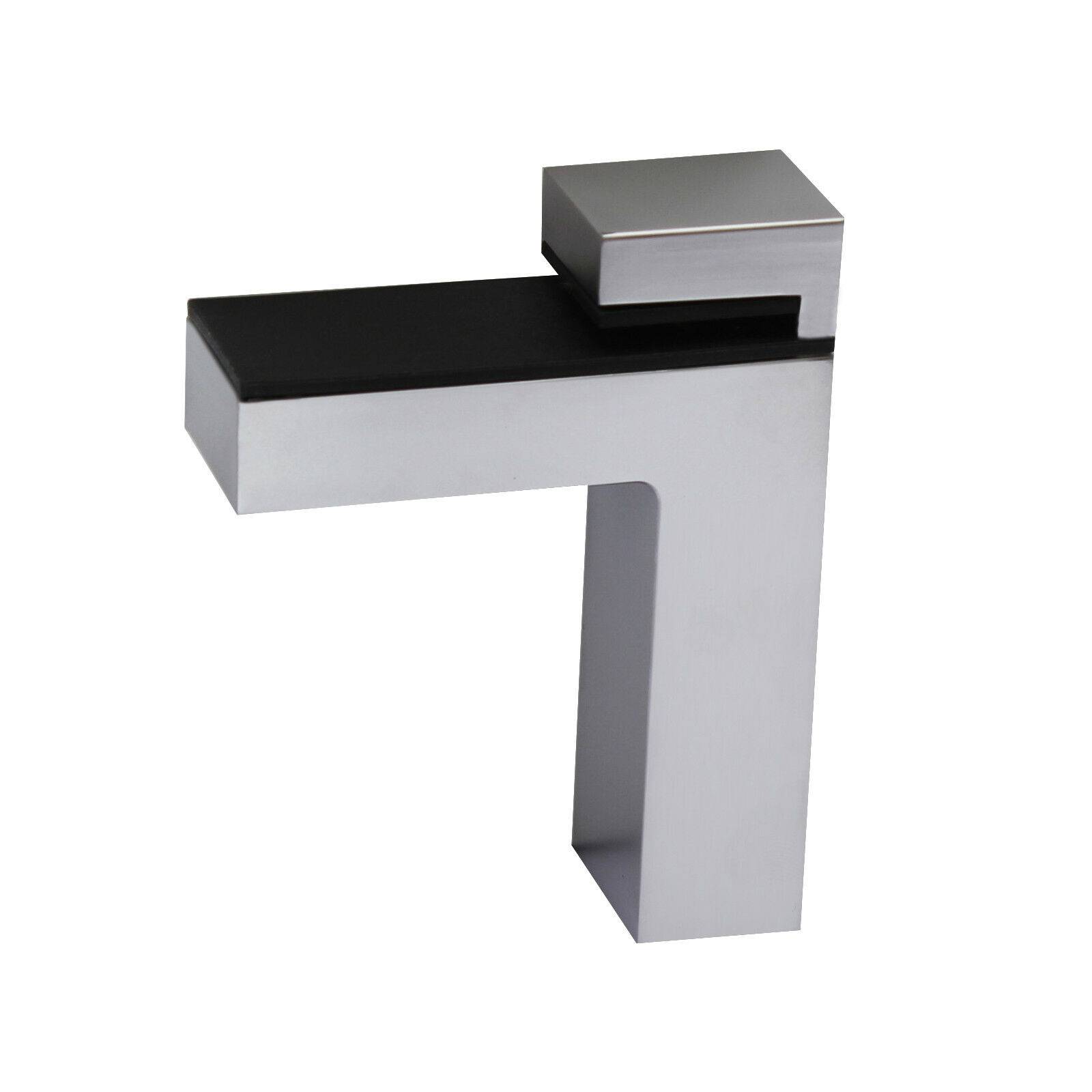 2x Regalhalter Regalträger Regal Aluminium Alu Chrom Glashalter Glas Design Chrom groß