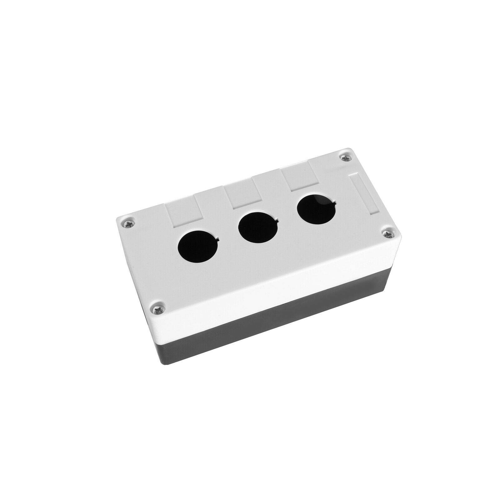 Aufbaugehäuse 22mm Drucktaster Taster Schalter Leuchtmelder Aufputz Gehäuse Tor 3-Fach