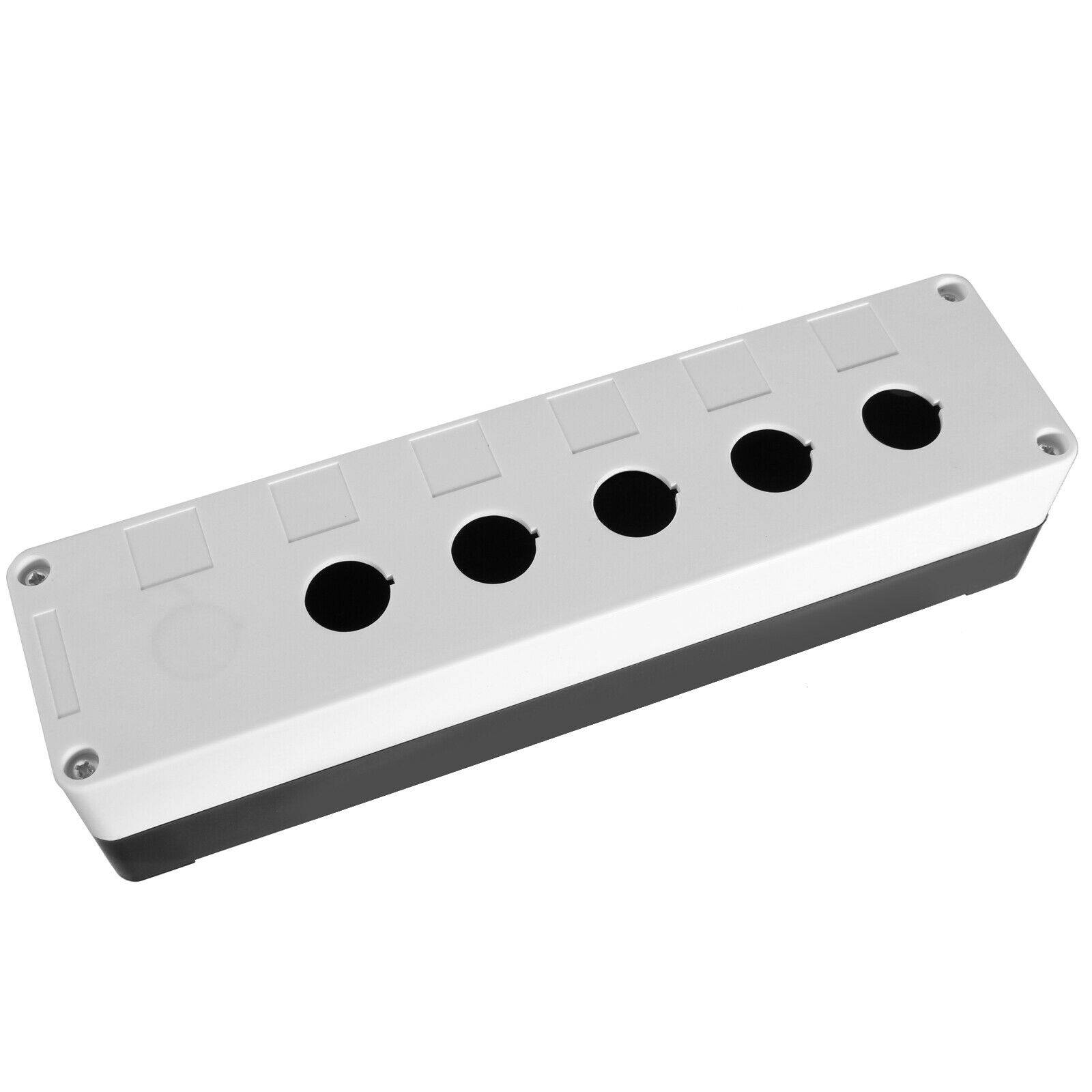 Aufbaugehäuse 22mm Drucktaster Taster Schalter Leuchtmelder Aufputz Gehäuse Tor 5-Fach