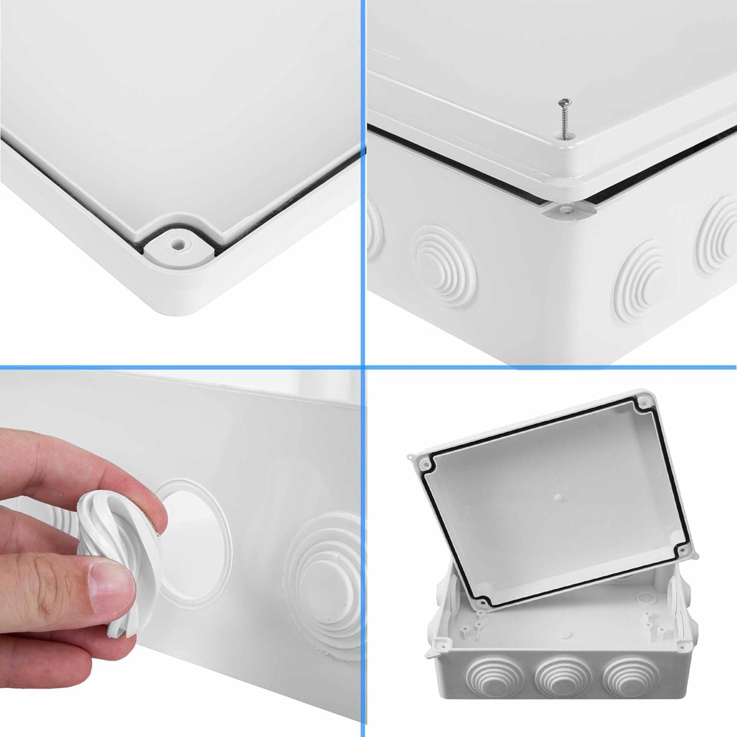 Aufputz Abzweigdose Abzweigkasten Verteilerdose Verteilerbox Klemmdose Dose 85*85*50mm