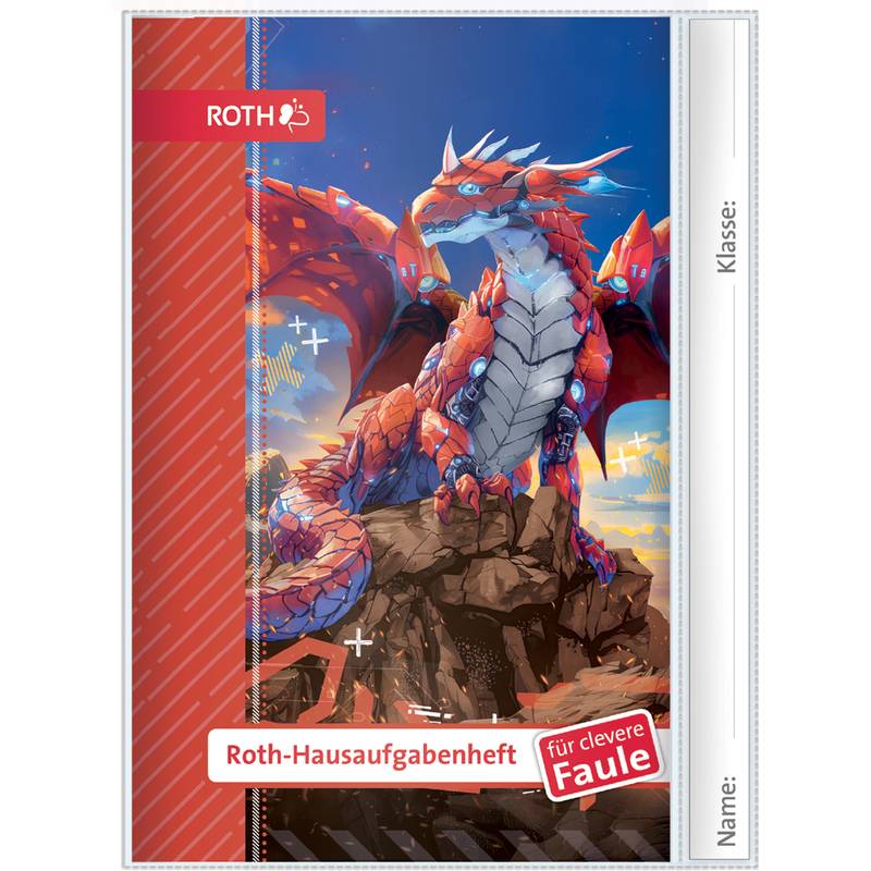 ROTH Hausaufgabenheft Kids für clevere Faule "Robo-Drache"