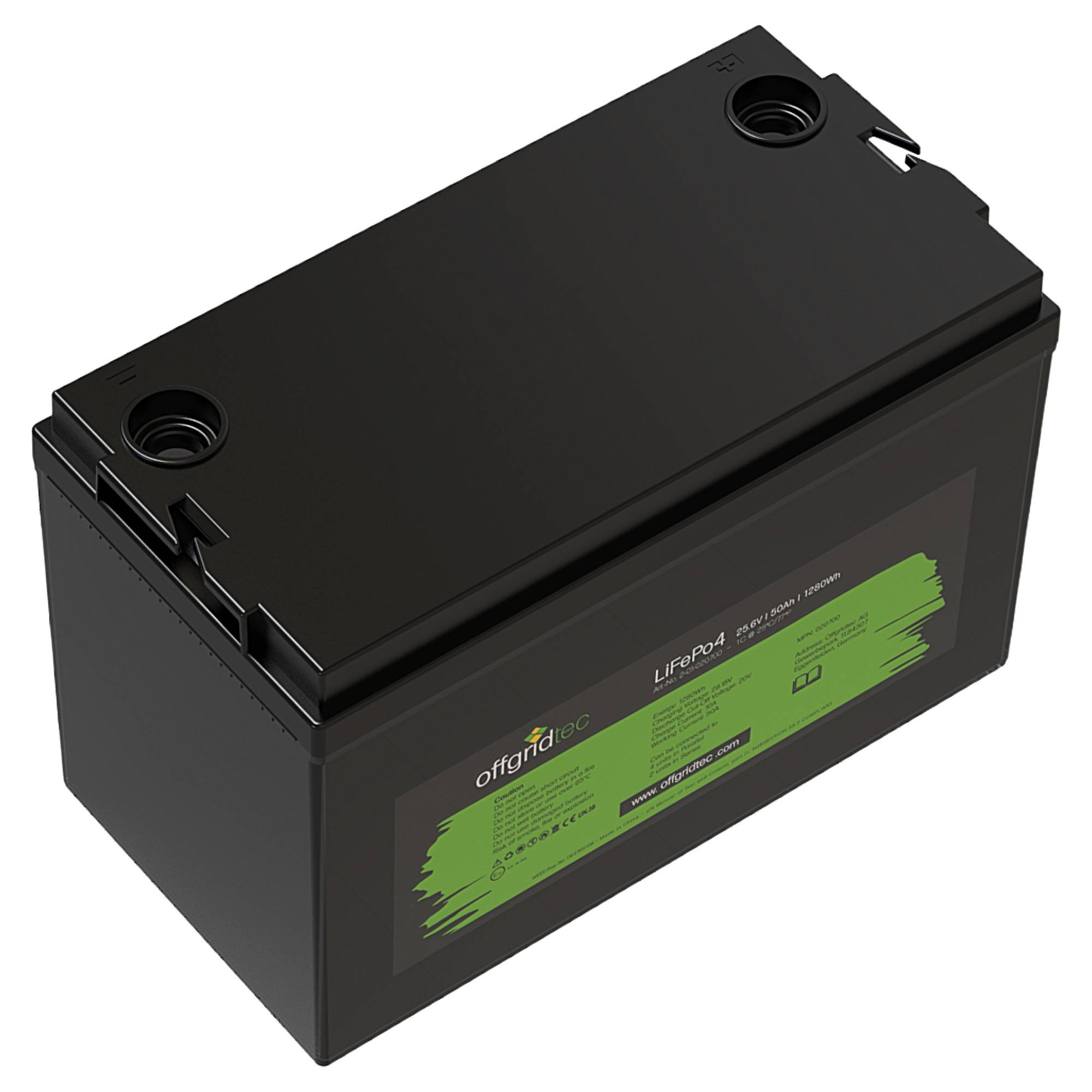 Offgridtec LiFePO4 Akku 25,6/50 24V 50Ah BMS integriert 1280Wh