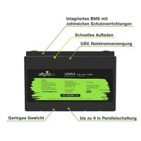 Offgridtec LiFePO4 Akku 25,6/50 24V 50Ah BMS integriert 1280Wh Offgridtec LiFePO4 Akku 25,6/50 24V 50Ah BMS integriert 1280Wh