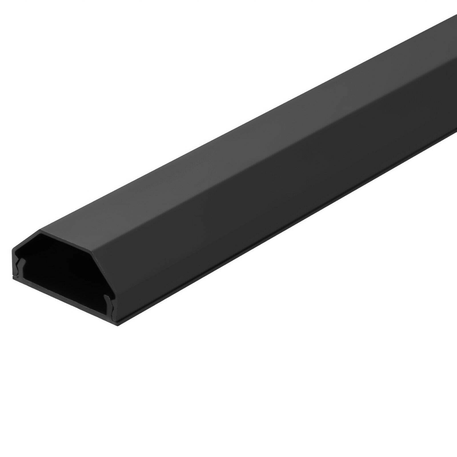 Design Aluminium Kabel Kanal Kabelabdeckung Abdeckung Alu Kabelschacht 33mm Ja 110cm Schwarz