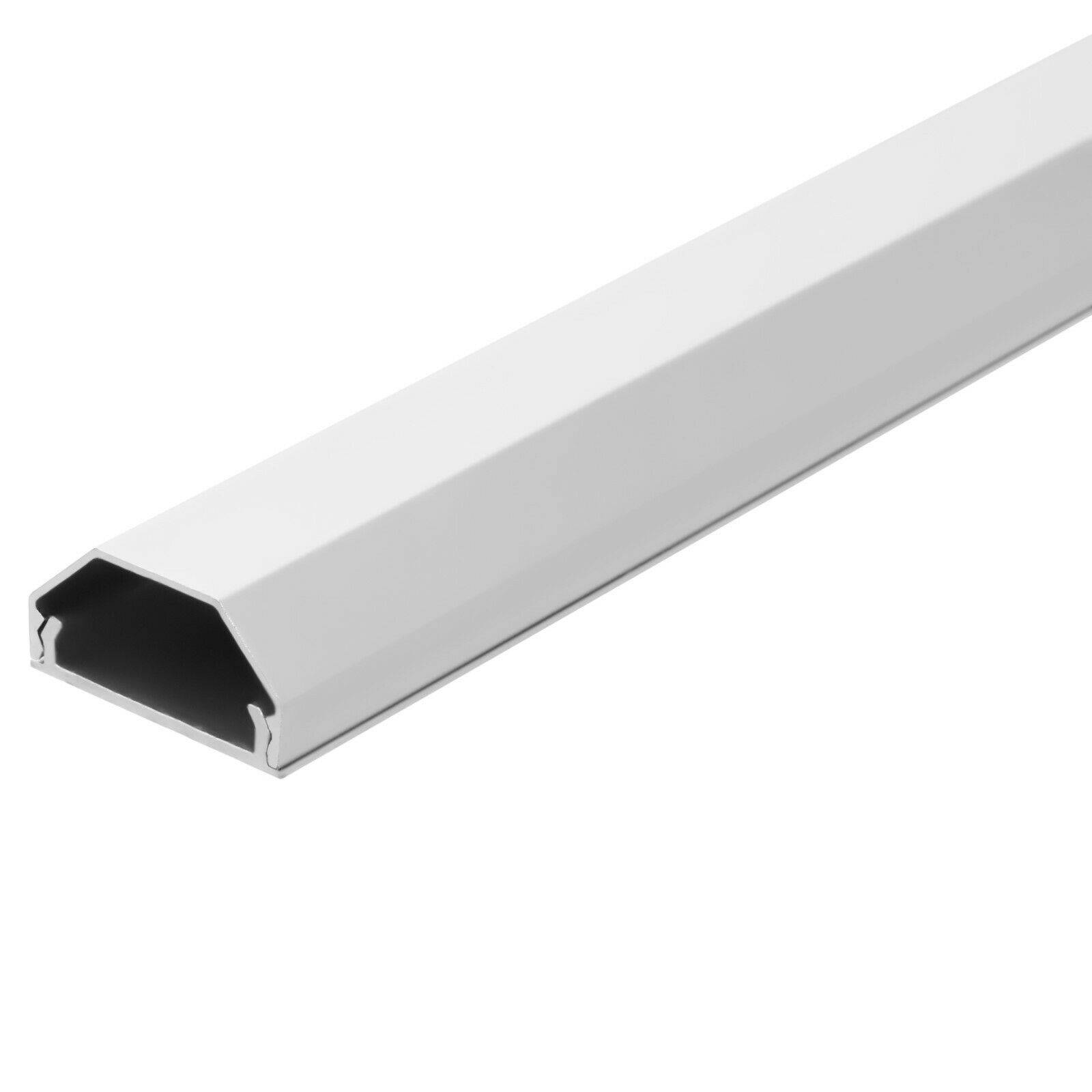 Design Aluminium Kabel Kanal Kabelabdeckung Abdeckung Alu Kabelschacht 50mm Ja 110cm Weiß