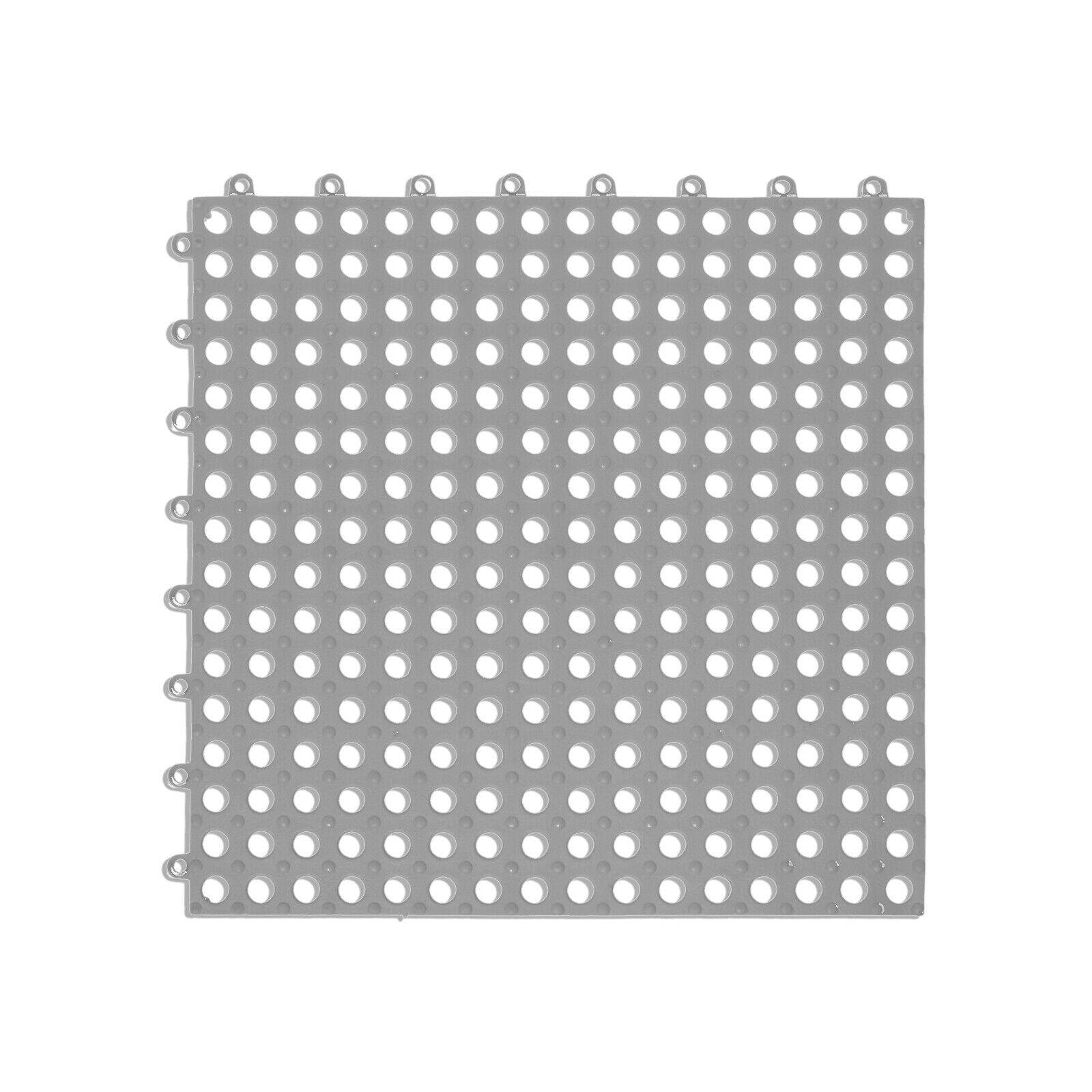 Duschmatte Bodenrost Sauna Schwimmbad Antirutschmatte Badvorleger XXL Hellgrau