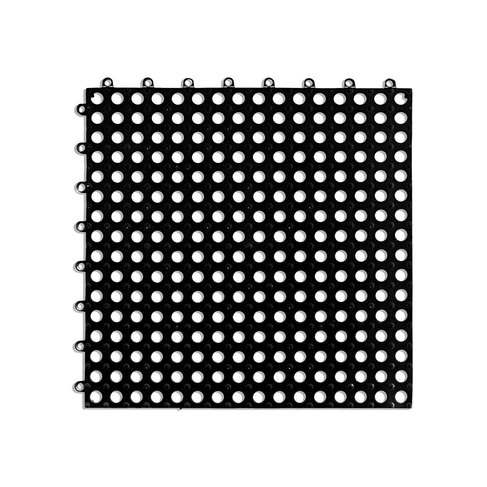 Duschmatte Bodenrost Sauna Schwimmbad Antirutschmatte Badvorleger XXL Schwarz