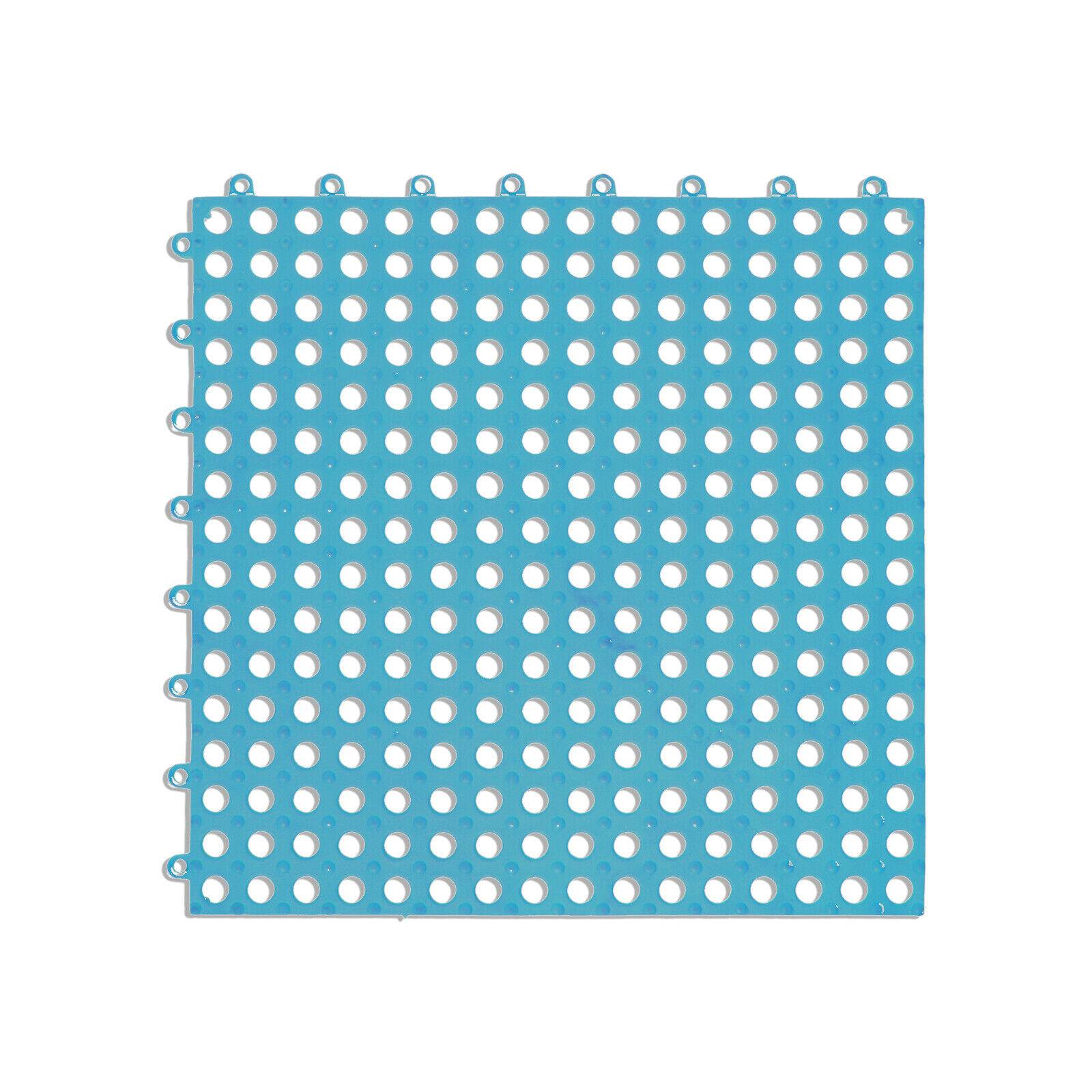 Duschmatte Bodenrost Sauna Schwimmbad Antirutschmatte Badvorleger XXL Hellblau