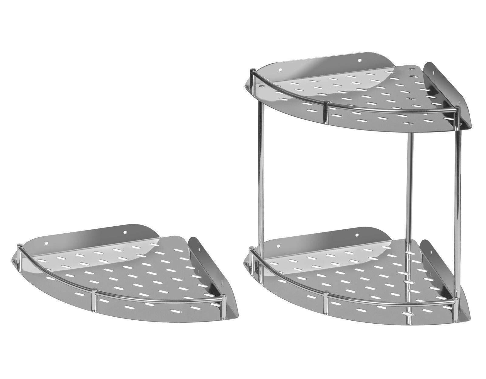 Edelstahl Duschregal Badregal Duschablage Badezimmer Küchenregal Regal Wandregal Einfach