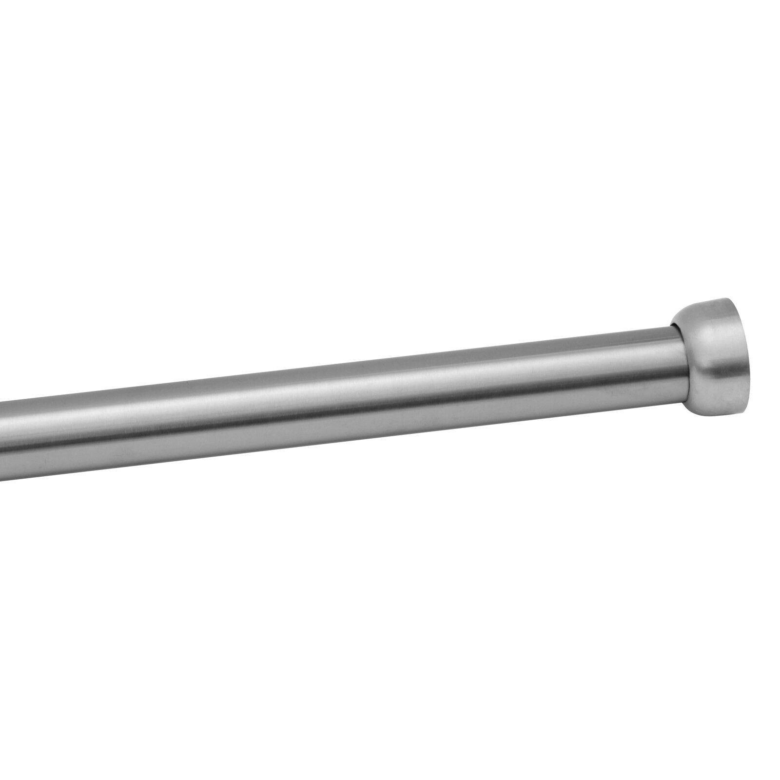 Edelstahl Garderobenstange Kleiderstange Stange Kleiderlüfter Wäschestange Haken 110cm